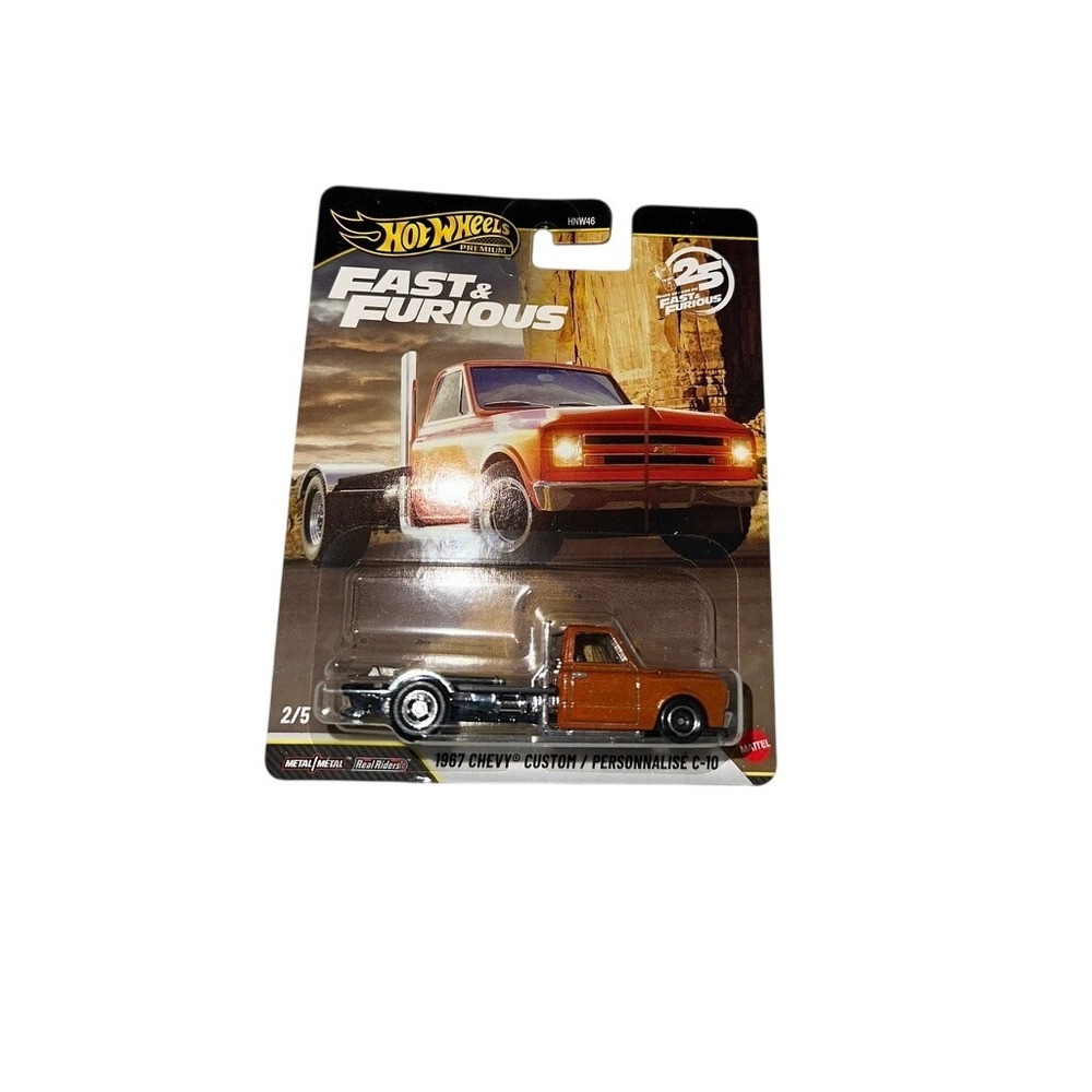 Hot Wheels Premium Fast & Furious 1967 Chevy Custom C-10 Orange 2/5